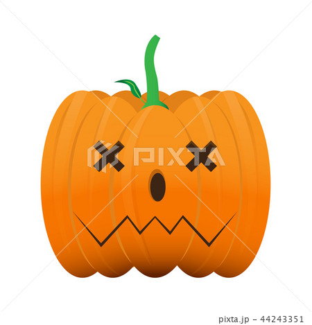 Isolated halloween pumpkin Isolated halloween pumpkin 44243351