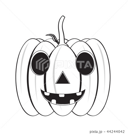 Isolated happy halloween pumpkin icon Isolated happy halloween pumpkin icon 44244042