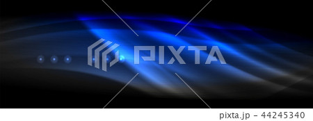 Liquid neon flowing waves, glowing light lines background Liquid neon flowing waves, glowing light lines background 44245340