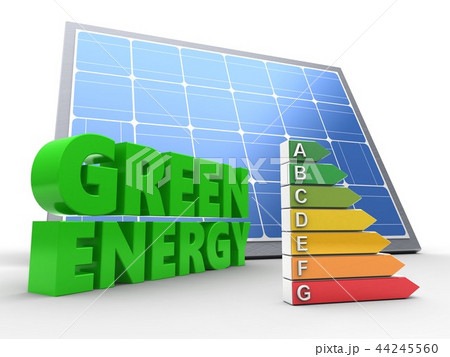 3d illustration of green sign with efficient ranks 44245560