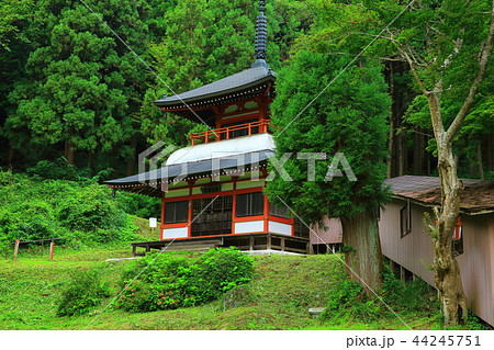 岩手県北上市 国見山廃寺跡 の写真素材