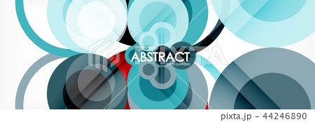 Abstract colorful geometric composition - multicolored circle background Abstract colorful geometric composition - multicolored circle background 44246890