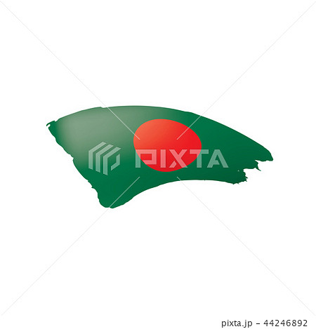 Bangladesh flag, vector illustration on a white background Bangladesh flag, vector illustration on a white background 44246892