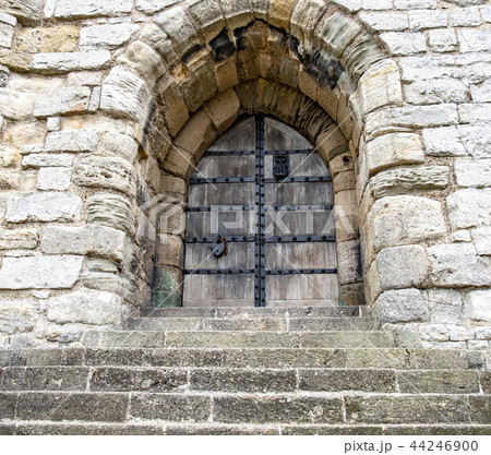 Close-up of the Door tower of the castle at Caernarfon Close-up of the Door tower of the castle at Caernarfon 44246900