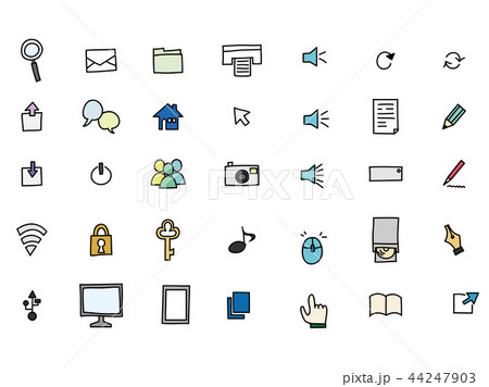 PCアイコンセット カラー PCアイコンセット カラー 44247903