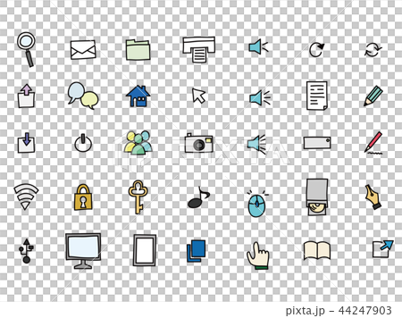 PCアイコンセット カラー PCアイコンセット カラー 44247903