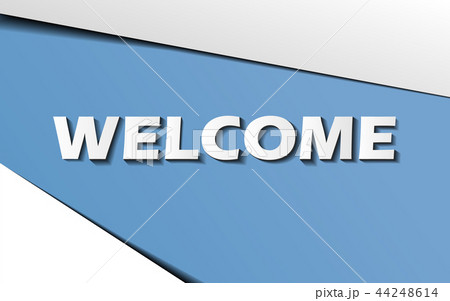 Welcome text message paper art and artwork 44248614