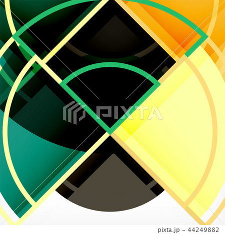Creative circles geometric abstract background with 3d effect 44249882