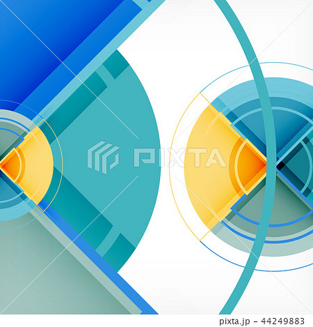 Creative circles geometric abstract background with 3d effect 44249883