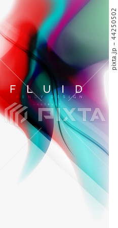 Fluid flowing wave abstract background 44250502