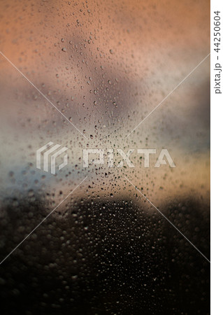 Abstract background, raindrops on window Abstract background, raindrops on window 44250604