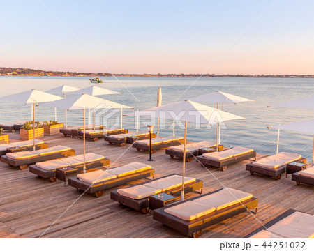 SYRACUSE, ITALY - sunset in front of the sea 44251022