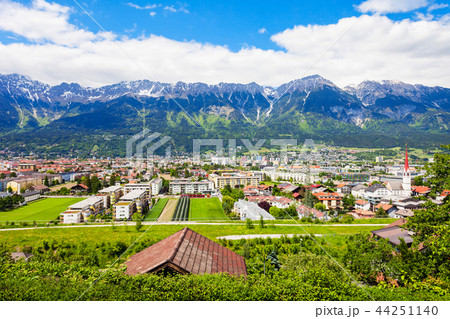 Innsbruck aerial panoramic view 44251140