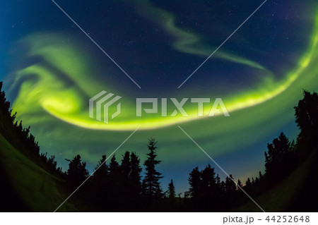 アラスカのオーロラ Aurora Alaska の写真素材