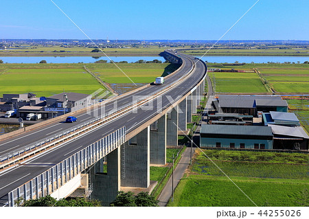 東関東自動車道 佐原pa付近 06の写真素材