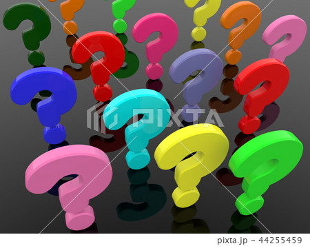 Colorful question marks on black background Colorful question marks on black background 44255459