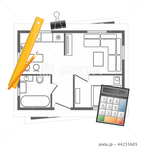 Apartment project with a tool 44255605