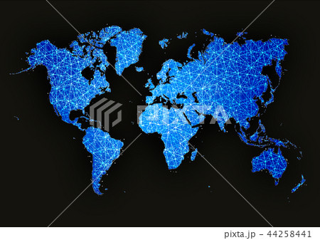 抽象的な世界地図 抽象的な世界地図 44258441