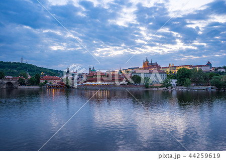 Prague city skyline in Prague, Czech Republic Prague city skyline in Prague, Czech Republic 44259619