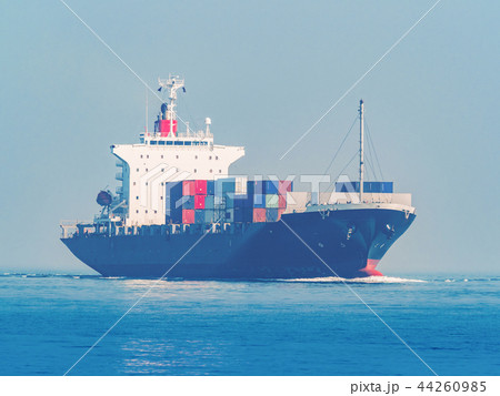 Big international cargo ship for industrial 44260985