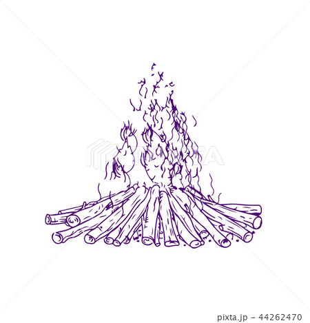 Bonfire Campfire Fire Burning Drawing Bonfire Campfire Fire Burning Drawing 44262470