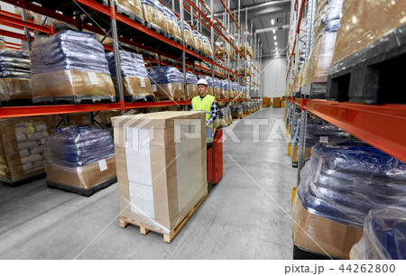 loader operating forklift at warehouse loader operating forklift at warehouse 44262800