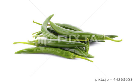 fresh chili on white background 44263653