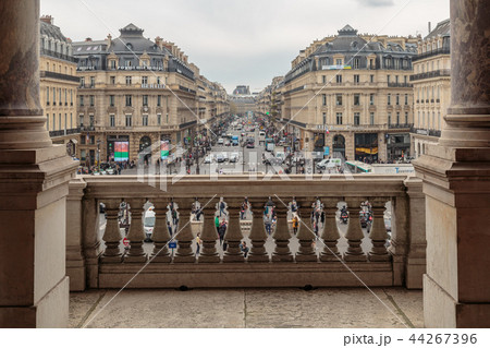 Paris, France, March 31 2017: Balcony of Opera National de Paris (Garnier Palace) - neo-baroque 44267396