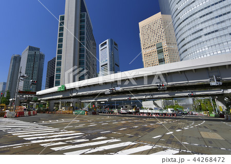 【東京都中央区銀座】 トンネル工事中の汐先橋交差点 44268472