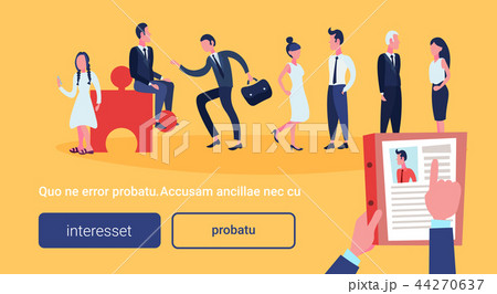 hr hand hold cv resume of businessman over group business people choose candidate for vacancy job hr hand hold cv resume of businessman over group business people choose candidate for vacancy job 44270637