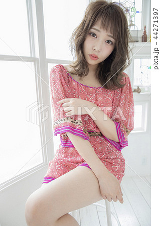 ゆるふわミディアムヘアー 日本人 ヘアスタイル ゆるふわミディアムヘアー 日本人 ヘアスタイル 44271397