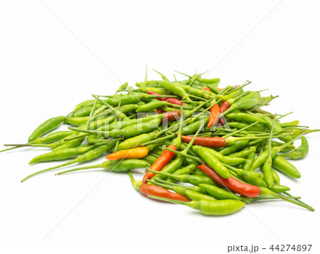 Stack of hot chili pepper or small chili padi.. 44274897