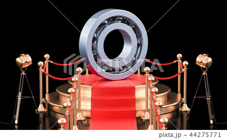 Podium with ball-bearing. 3D rendering 44275771