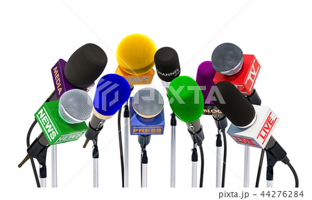 Microphones of different mass media, radio, tv 44276284
