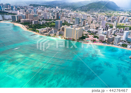 《ハワイ》ワイキキ上空・オアフ島《航空写真》 《ハワイ》ワイキキ上空・オアフ島《航空写真》 44276467