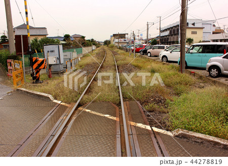 久留里線祇園駅の最寄踏切から見た上総清川方面 久留里線祇園駅の最寄踏切から見た上総清川方面 44278819