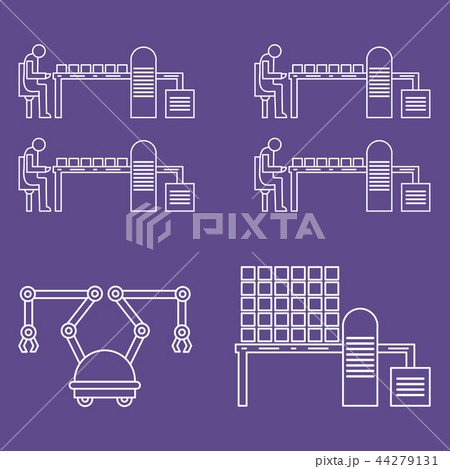 Smart automatic robotic production line 44279131