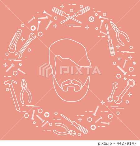 Male and different tools for building, 44279147