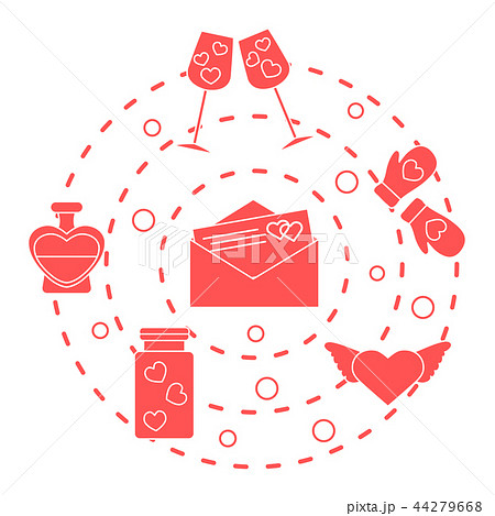 Romantic symbols 44279668