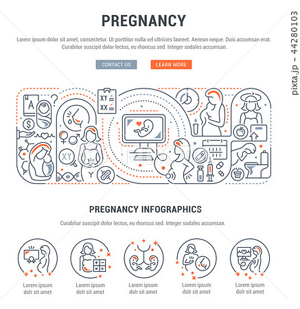 Linear Banner of the Pregnancy. 44280103