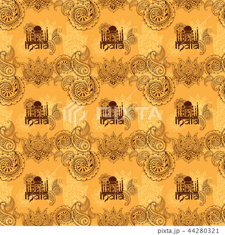 background with indian patterns 44280321