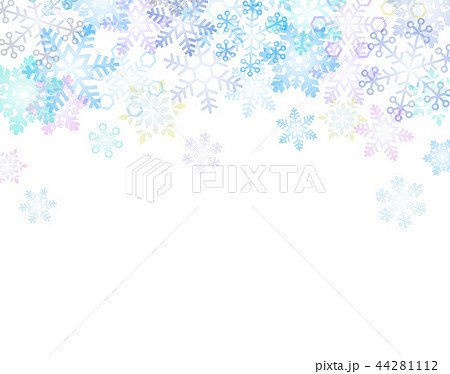 雪の結晶 背景イラストのイラスト素材 44281112 Pixta