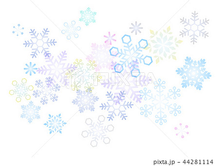 雪の結晶 背景イラストのイラスト素材 44281114 Pixta