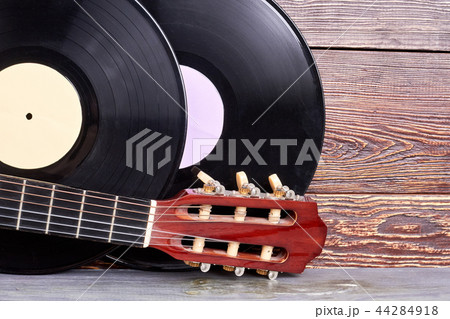 Set of vintage musical instruments. 44284918