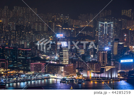 香港 夜景 ビクトリアピークから 香港 夜景 ビクトリアピークから 44285259