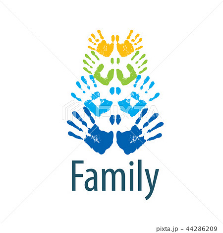 Family Icon In The Form Of Hands Vector のイラスト素材