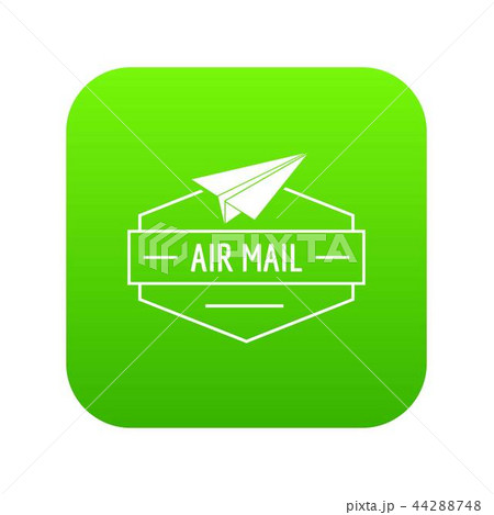 Delivery airplane icon green vector Delivery airplane icon green vector 44288748