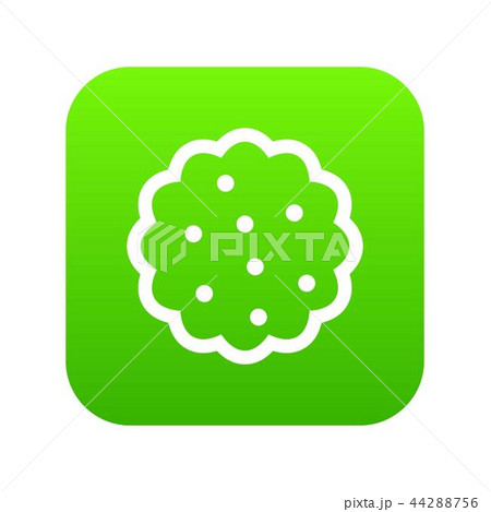 Cookies icon digital green 44288756