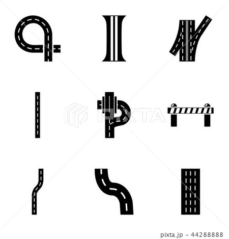 Orientation icons set, simple style Orientation icons set, simple style 44288888