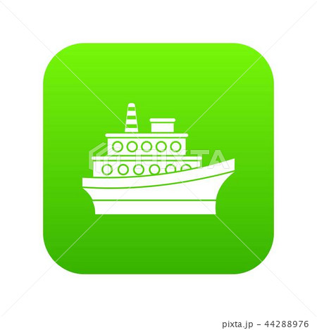Big ship icon digital green Big ship icon digital green 44288976